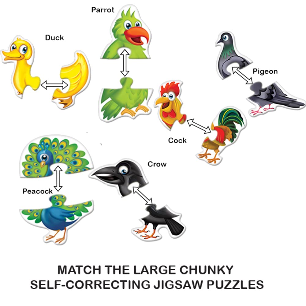 Toykraft 2 Piece Puzzle for Kids 1-3 Years | Toddler Puzzles for 2-Year-Olds | Educational Jigsaw Puzzle for 3-Year-Olds | My First Bird Puzzles - Best Toys for 3-Year-Olds by Toykraft - View 5 of 5