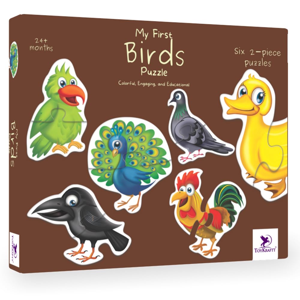 Toykraft 2 Piece Puzzle for Kids 1-3 Years | Toddler Puzzles for 2-Year-Olds | Educational Jigsaw Puzzle for 3-Year-Olds | My First Bird Puzzles - Best Toys for 3-Year-Olds by Toykraft - Shop at Colombo Mall