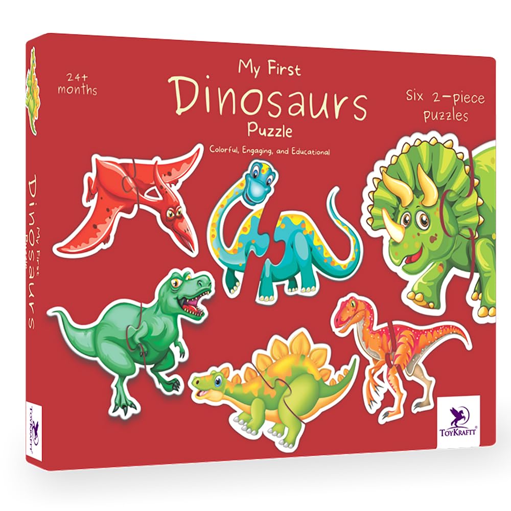 Toykraft 2 Piece Puzzle for Kids 1-3 Years | Toddler Puzzles, Educational Jigsaw Puzzle for 2-Year-Olds | My First Dinosaur Puzzles, Toys for 3-Year-Olds | Explore Toykraft Puzzles Collection - Shop at Colombo Mall