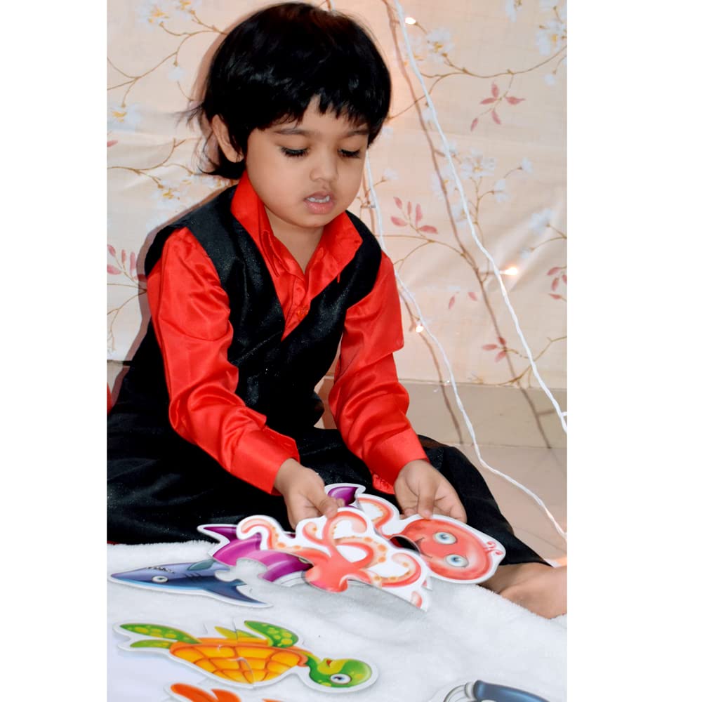 Toykraft Puzzles: Stimulating 2-Piece Puzzles for Kids Aged 2, Educational Toys for 3-Year-Olds- My First Aquatic Animal Puzzles - View 3 of 7