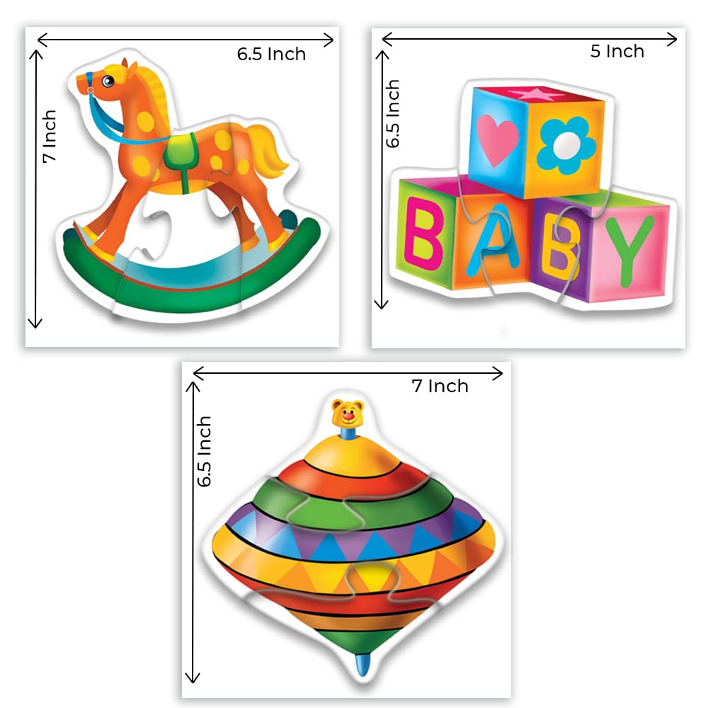 Toykraft Kids Puzzle Set for 3 Years | Toddler Puzzles for Kid Age 2 Years | Educational Jigsaw Puzzle | Toys for 3 Year Old | My First Toys Puzzles | Engaging Toykraft Puzzles - View 4 of 5