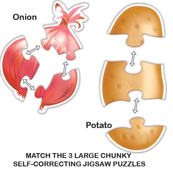 Toykraft 3 Piece Puzzle for Kids 1-3 Years | Toddler Puzzles, Educational Jigsaw Puzzle | Toys for 3-Year-Olds | My First Vegetable Puzzles | Best Puzzles for Kid Age 2 Years - View 5 of 6