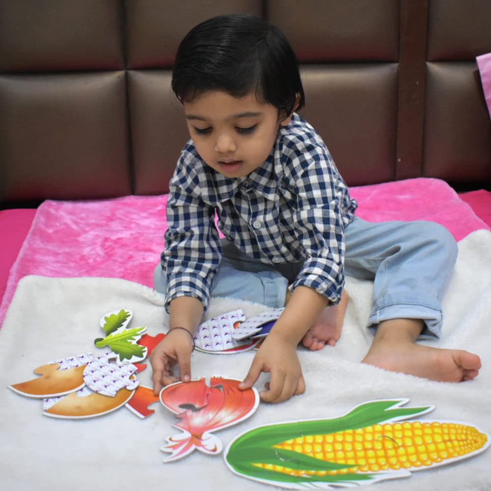 Toykraft 3 Piece Puzzle for Kids 1-3 Years | Toddler Puzzles, Educational Jigsaw Puzzle | Toys for 3-Year-Olds | My First Vegetable Puzzles | Best Puzzles for Kid Age 2 Years - View 2 of 6