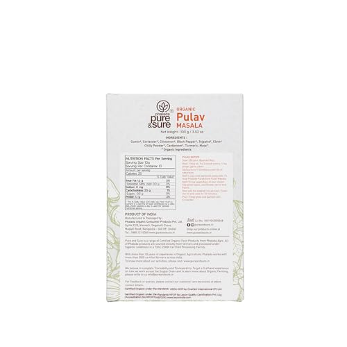 Pure &amp; Sure Organic Pulav Masala Powder | Delicious &amp; Aromatic Pulav Masala Mix | Curry Masala Powder, 100g - View 2 of 4