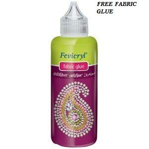 Kavya Fashion Pearl Chain for Jewellery Making/Crafts- Bangles/jhumka/Designing. Pack of 10 Meters. Free Fabric Glue Cone FROM INDIA (SAM) - View 2 of 3