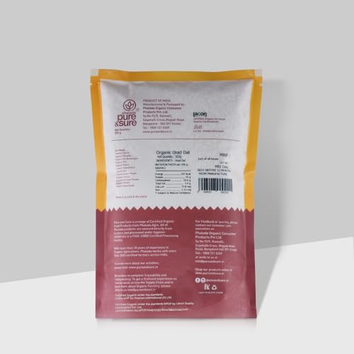 Pure &amp; Sure Organic Urad Dal Split White | Healthy &amp; Wholesome Pantry Dals | Urad Dal Split 500gms - View 2 of 2