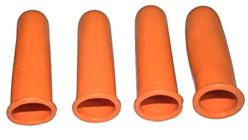 Myfam Rubber Finger Cap for Kitchen Cutting -Superior Grade - Long Lasting - 4 nos, Orange - Related product