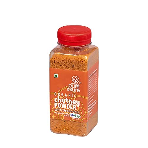 Pure &amp; Sure Organic Ground Nut Chutney| Ground Nut Powder | Chutney Powders for Rice | Delicious &amp; Aromatic, 150gm - View 2 of 3