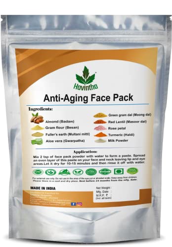 Havintha Anti-Aging Face Pack Enriched with Almonds for Skin Moisturizing, Smooth, Shiny | Control Lines and Wrinkles, 227 gm - View 4 of 5