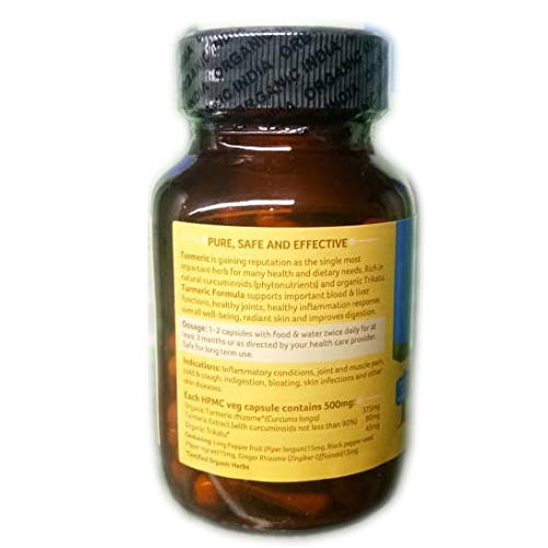 ORGANIC INDIA Turmeric Formula 60 Veg Capsules - View 2 of 2