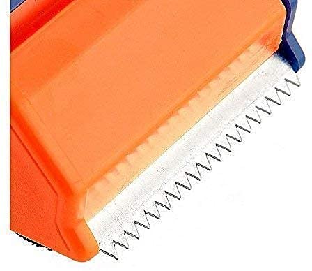 Dezzy 2 Inch Plastic Handy Packaging Tape Dispenser, Packaging Tape Cutter Machine, Packaging Boxes Roll Roller Cutter Parcel Cartoon Sealer, Packing Tool (Blue)  FROM INDIA (SAM) - View 3 of 5
