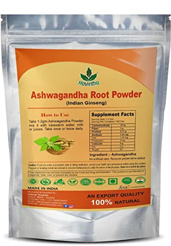 Havintha Natural Ashwagandha Powder for Helps Fight Anxiety and Support Health, Immunity Booster | Organic Ashwagandha Churna - 100 gm - View 4 of 4