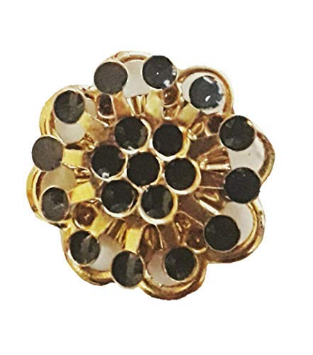 Paushak Boutique Navy Blue Flower Button (Piece of 5) - View 3 of 3