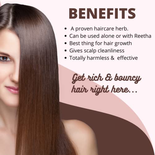 Havintha Natural Shikakai Powder for Hair | Organic Natural Hair Conditioner - 227gm - View 3 of 4