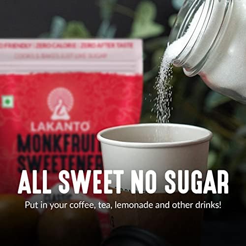 Lakanto Classic Japanese's Monkfruit Sweetener, 200g, Pack of 4 ||1:1 White Sugar Replacement Zero Calories, Zero Carbs, keto &amp; Diabetic Friendly, Low Glycemic Natural Sweetener (FROM INDIA) SAB - View 5 of 5