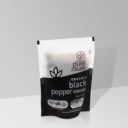 Pure &amp; Sure Organic Black Pepper Powder | Delicious &amp; Aromatic Black Pepper Masala Mix | Curry Masala Powder, 100g - View 2 of 3