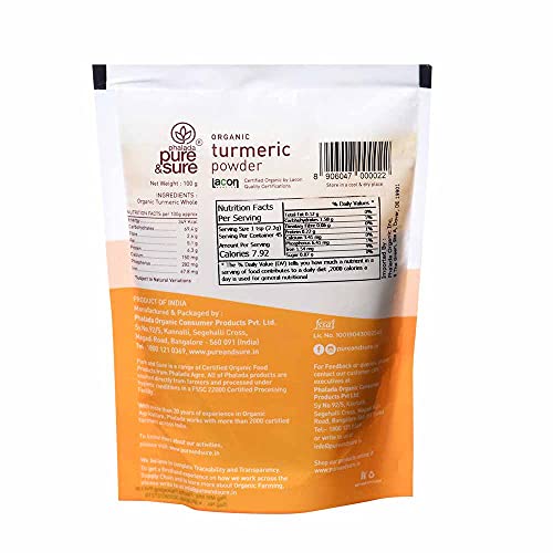 Pure &amp; Sure Organic Turmeric Masala Powder | Delicious &amp; Aromatic Turmeric Masala | Curry Masala Powder, 100g - View 2 of 2