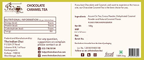 The Indian Chai - Chocolate Tea 100g with Cocoa Powder and Choco Rice | Full of Antioxidants | Improves Brain Functions | Supports Weight Loss | (FROM INDIA) SAB - View 3 of 6