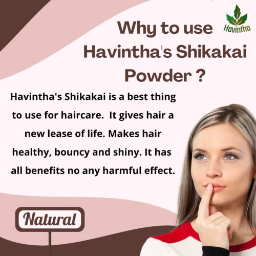 Havintha Natural Shikakai Powder for Hair | Organic Natural Hair Conditioner - 227gm - View 4 of 4
