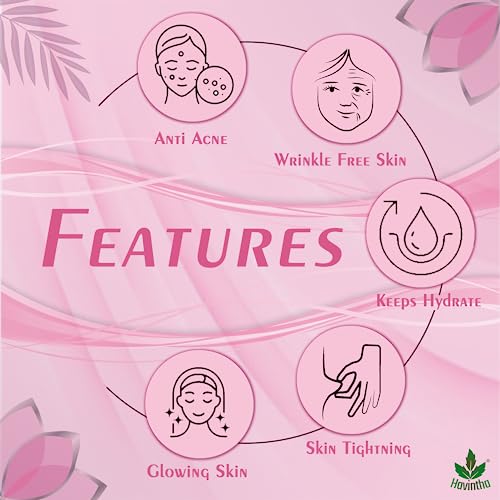 Havintha Face pack for skin fairness brightening skins wrinkles dark circles spots 227 grams - View 4 of 5