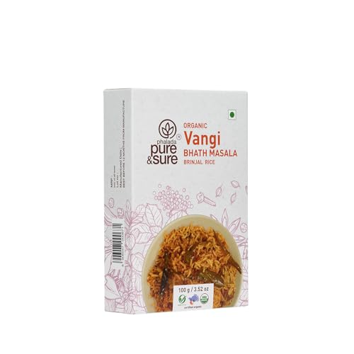 Pure &amp; Sure Organic Vangibath Masala Powder | South Indian Masala for Cooking | Curry Masala Powder, 100g - View 2 of 3