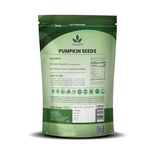 Havintha Pumpkin Seeds for Eating (Raw And Unroasted), Seeds for Immunity Boost - 227gm - View 4 of 4