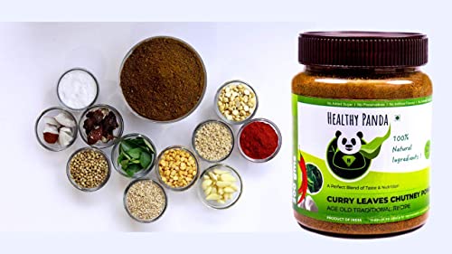HEALTHY PANDA Curry Leaves Chutney Powder Kadi Patta Chatni, Karivepaku Chatani, Curry Leaves Karam Podi - 125 Gram - View 5 of 5