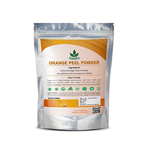 Havintha Natural Orange Peel Powder (Santra Chilka) | Help for minimize blackheads and makes the skin soft, smooth - 227 grams - View 2 of 5