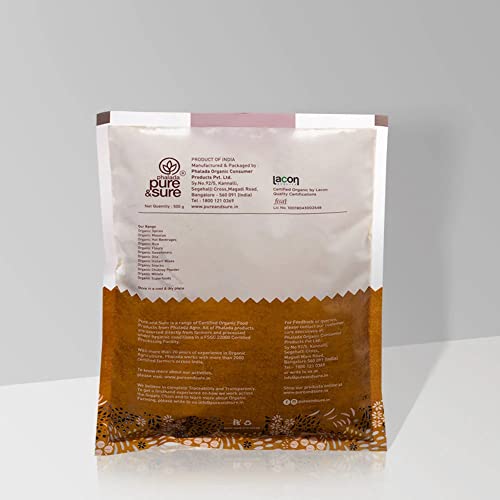 Phalada Pure &amp; Sure Organic Soya Flour | Soya Atta | Pure and Sure Soyabean Flour 500 grams. - View 2 of 2