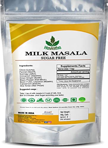 Havintha Natural Milk Masala for Support Immunity and Stronger Bones (100gm) - View 3 of 3