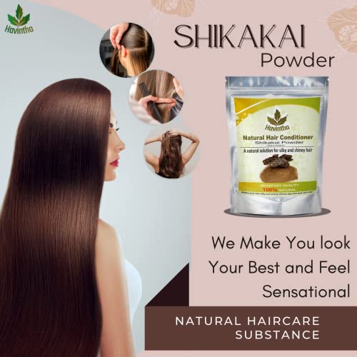 Havintha Natural Shikakai Powder for Hair | Organic Natural Hair Conditioner - 227gm - View 2 of 4