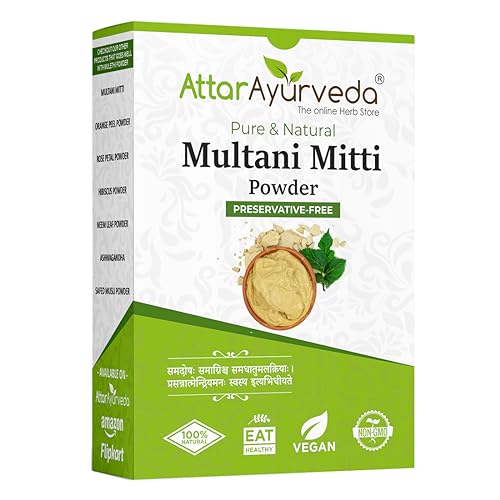 Attar Ayurveda Multani Mitti (Fuller Earth) Powder for face and hair pack - 200g - Shop at Colombo Mall