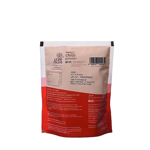 Pure &amp; Sure Organic Red Chilli Masala Powder | Delicious &amp; Aromatic Red Chilli Masala | Curry Masala Powder, 100g - View 2 of 2
