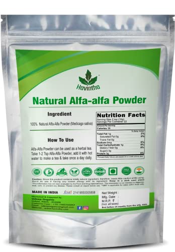 Havintha Natural Alfalfa Grass Powder - 100 g - View 2 of 4