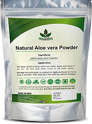 Havintha Natural Aloe vera Powder for Hair Growth, Face Wash - 227 grams - View 2 of 5