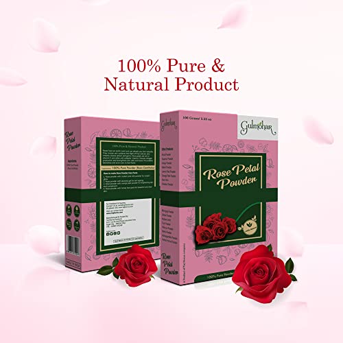 Gulmohar 100% Pure Natural Rose Petal powder For Skin Care and Face Pack - 100g - View 2 of 5
