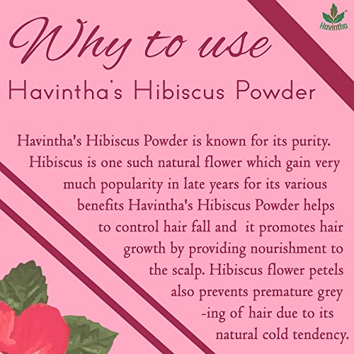 Havintha Natural Hair Products | Helpful for Hair Growth &amp; Control Hair Fall (Hibiscus) - 227gm - View 3 of 3