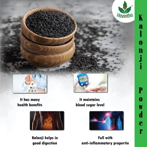 Havintha kalonji powder for managing sugar levels hair growth split ends skin health - 227 grams - View 4 of 5