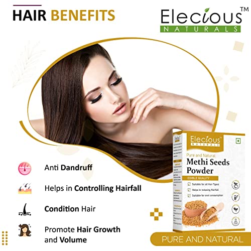Elecious Methi Seed Powder For Hair Growth - 200 g | Fenugreek Powder - View 3 of 5