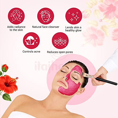 Gulmohar 100% Pure Organic Hibiscus Flower Powder For Hair care And Skin care - 100g - View 3 of 5