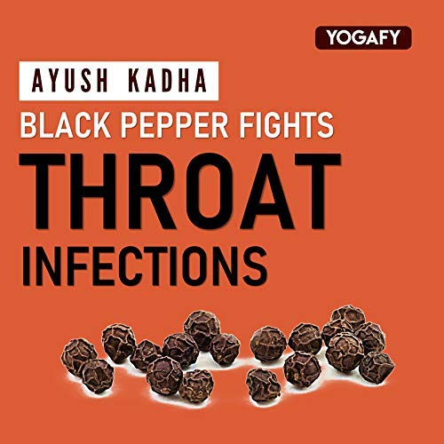 YOGAFY - Ayush Kadha - Whole spices and Tulsi Leaves || IMMUNITY BOOSTER || Herbal Tea - 100g (FROM INDIA) SAB - View 7 of 7