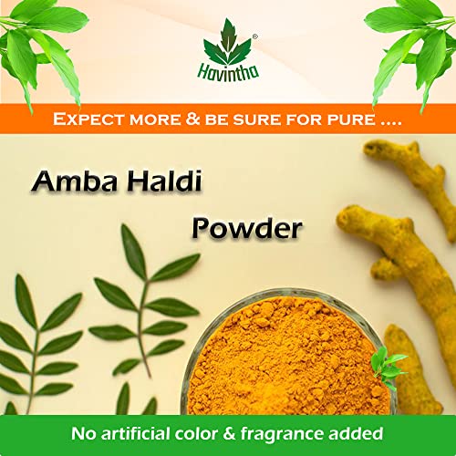 Havintha Wild Turmeric powder for face | Kasthuri manjal | Amba haldi | Boost glowing of skin, 100g (PACK OF 1) - View 2 of 4