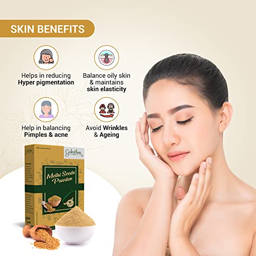 Gulmohar 100% Natural organic Fenugreek Methi Powder For Hair and skin - Pack of 2 (200g) - View 2 of 4