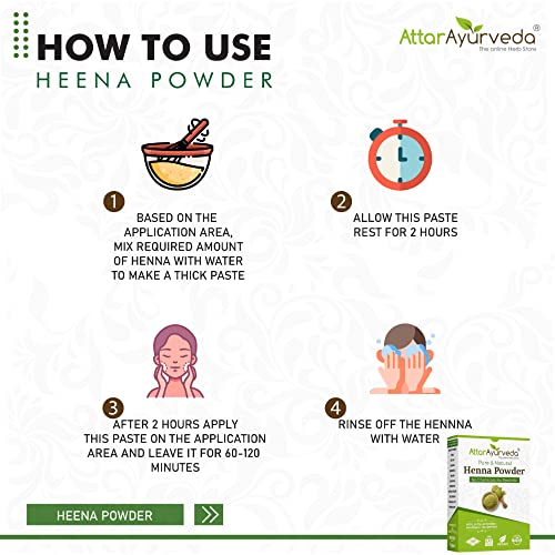 Attar Ayurveda Natural Henna powder for hair Colour and Growth (200 gm) - View 2 of 4
