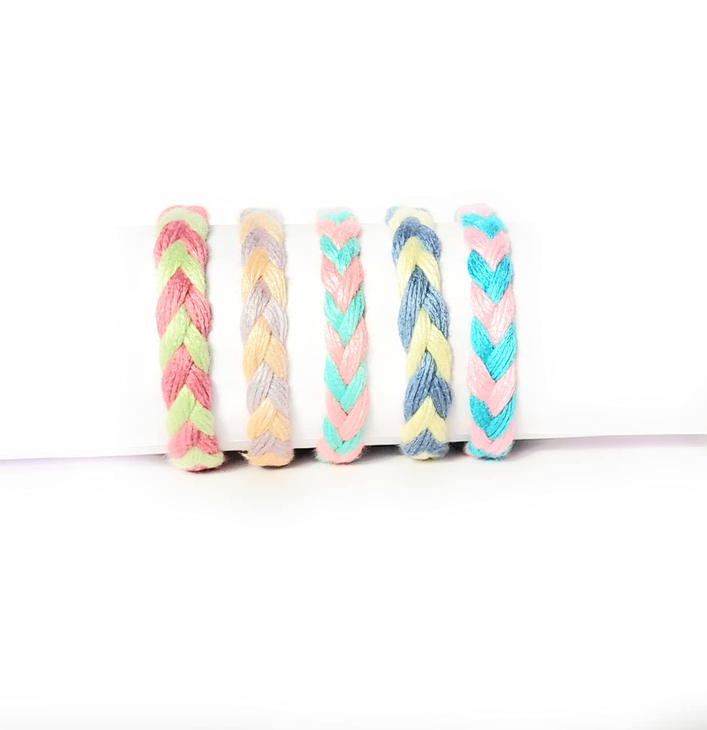 Boss poly® Embroidery Floss Skeins Cross Stitch Thread Friendship Bracelets Crafts Floss Light Shade 50 Colour 50 Pcs Pack - View 6 of 8