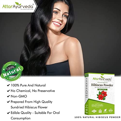 Attar Ayurveda Hibiscus powder for hair growth (100 Grams) - View 3 of 4