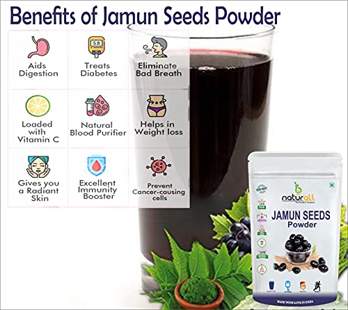 B Naturall Jamun Seeds powder for Diabetes | Sugar Balance - 200 GM By B Naturall - View 5 of 5