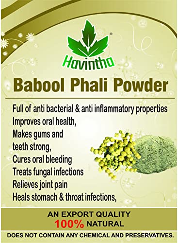 Havintha Babool phali powder for teeth gums stomach throat skin - 227 grams - View 3 of 3