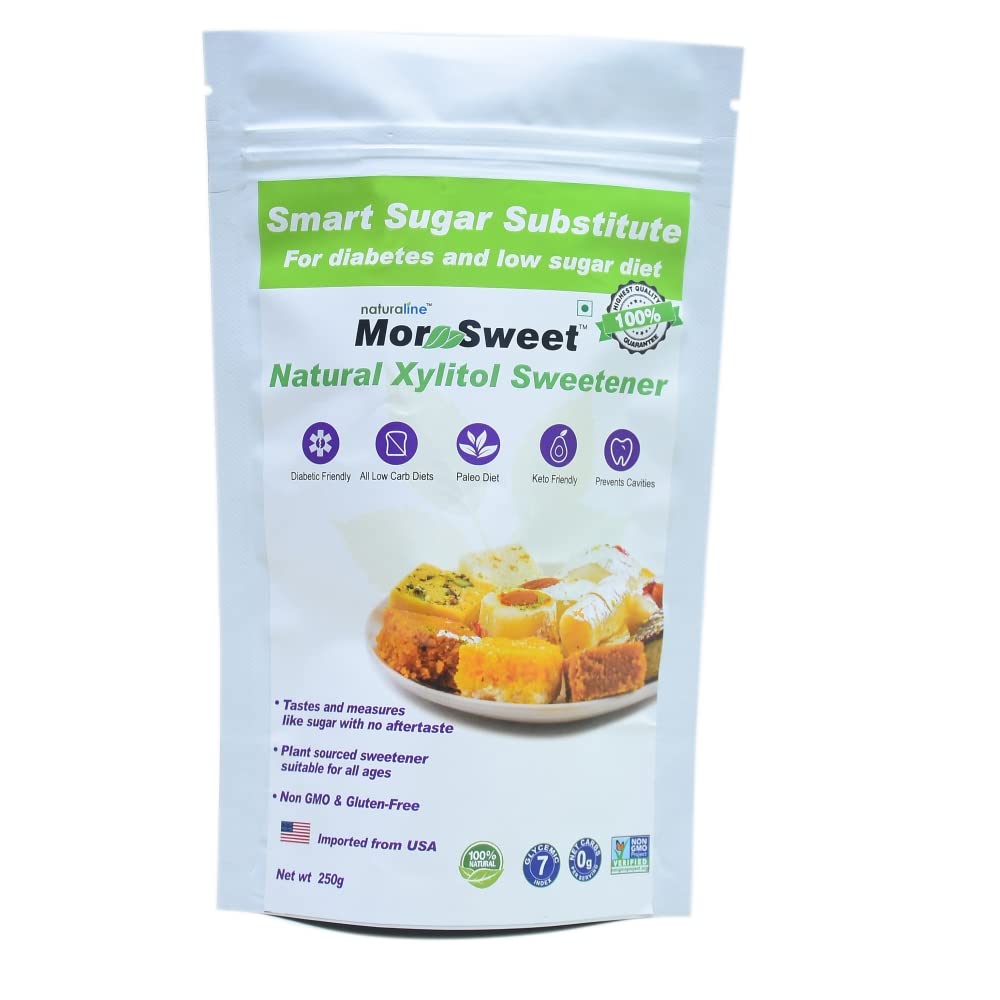 MorSweet Natural Xylitol Sugarfree Sweetener | Diabetic friendly sugar | Keto Diet Natural sweetener | Low Glycemic Index | Xylitol Sweetener | Weight loss | Smart Sugar Substitute for diabetic control Table top Sweetener for Diabetes Diabetec Sugar SAB - Related product