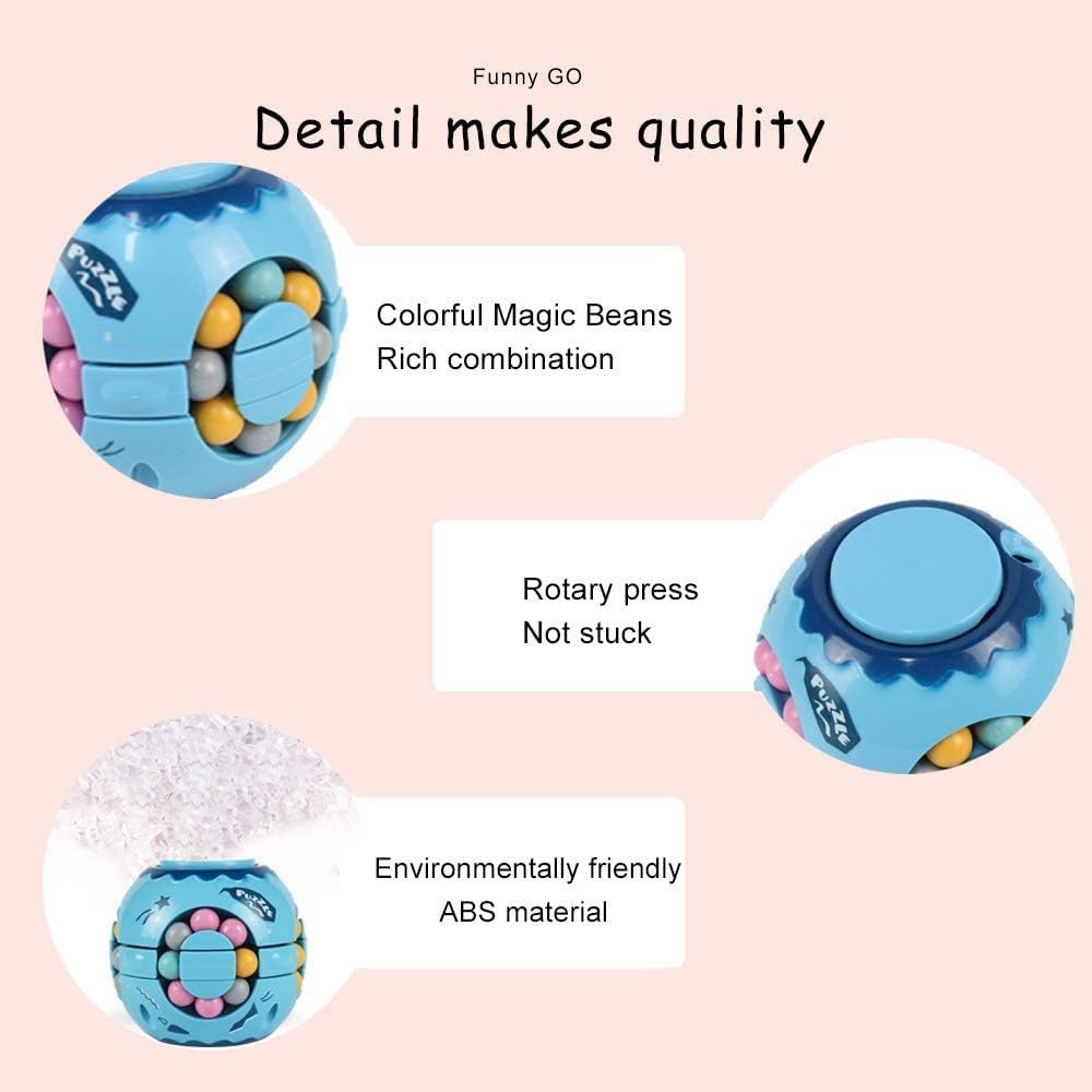 Infinity Cube Fidget,Rotating Cube,Sensory Toy,Stress Relief Toy,Rotating Magic Beans,Sensory Toys,Creative Educational Toy for Children, Adults - View 5 of 7